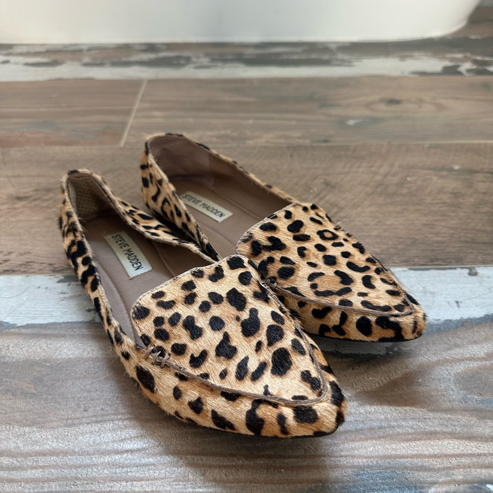 Leopard Steve Madden Flats 6.5